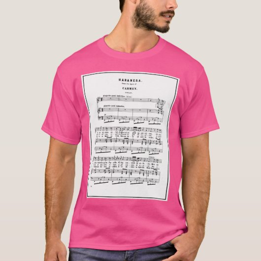 カーメン羽場寺楽譜法 Tシャツ (正面)