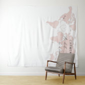 カーメン赤面マップトラベルアドベンチャーブライダルシャワー タペストリー (インサイチュ(横))