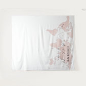 カーメン赤面マップトラベルアドベンチャーブライダルシャワー タペストリー (正面(横))