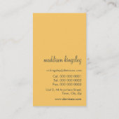 カーモダンスタイリッシュファンキードのネックレス 名刺 (裏面)