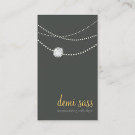 カーモダンスタイリッシュファンキードのネックレス 名刺