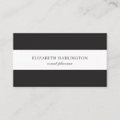 カーモダンド白黒のストライプ。抽象芸術 名刺 (正面)