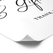 カーモダンミニマルドとギフトのサイン ポスター (角)