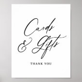 カーモダンミニマルドとギフトのサイン ポスター (正面)