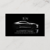 カーモダン/オートモノグラムQRコードおよびソーシャルメディア 名刺 (正面)