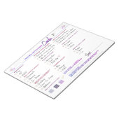 カーラのブライダルシャワーゲーム「How Well Do You Know」 ノートパッド (アングル)