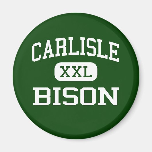 カーライル – Bison - High - Carlisle Pennsylvania マグネット (正面)