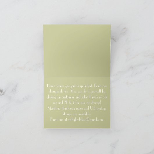 カーラエレガントなユリ-日付カードを救って下さい 案内状 (内部)