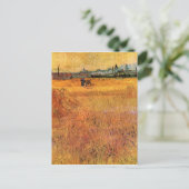 カーラズビューfrom the小麦フィールズby vanゴッホ ポストカード (スタンド正面)