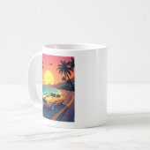 カーラバー用マグカップ:ヴィンテージクラシック版 コーヒーマグカップ (正面左)