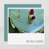 カーラバー50誕生日-古くない。クラシック 招待状 (正面/裏面)