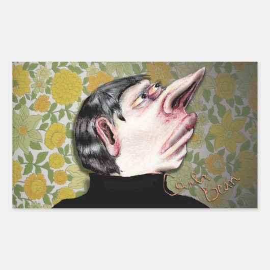 カーラビーンの不気味な男 長方形シール (正面)