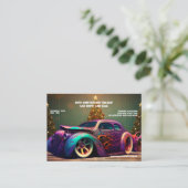 カーラブオート改造ホリデーギフトビジネスカード 名刺 (スタンド正面)