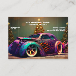 カーラブオート改造ホリデーギフトビジネスカード 名刺