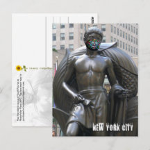 カーラベラフェイスマスクのYouth像 - NYC V ポストカード