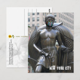 カーラベラフェイスマスクのYouth像 - NYC V ポストカード