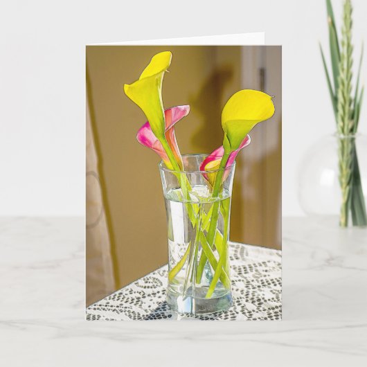 カーラユリのデジタル絵画カード カード (正面)