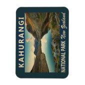 カーランギ国立公園ニュージーランドヴィンテージ マグネット (縦)
