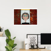 カーラーの女性 ポスター (ホームオフィス)