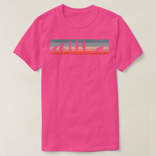 カーラー進化のカーリング選手 Tシャツ (デザイン正面)