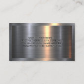 カーリペアレンチロゴ | 金属製の名刺 名刺 (裏面)