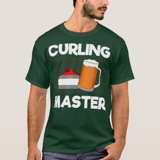 カーリンおもしろいグとビール飲みビール好きI Tシャツ (正面)