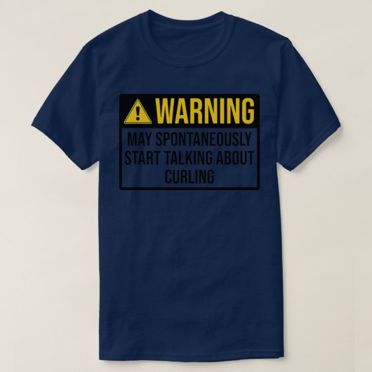 カーリンおもしろい警告ズ Tシャツ (デザイン正面)
