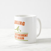 カーリングおもしろいカーラーズリタイアメントギフト コーヒーマグカップ (正面右)