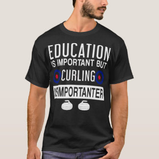 カーリングおもしろいデザインギフト Tシャツ