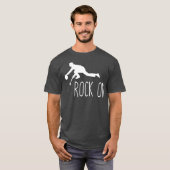 カーリングおもしろいロックオンカークールラーギフト Tシャツ (正面フル)