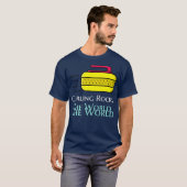 カーリングが世界を揺り動かす Tシャツ (正面フル)