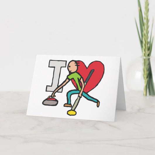 カーリングが大好き カード (正面)