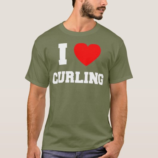 カーリングが大好き Tシャツ (正面)