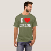 カーリングが大好き Tシャツ (正面フル)