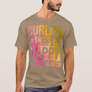 カーリングで水彩を楽しめる Tシャツ