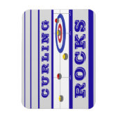 カーリングのストーン マグネット (縦)