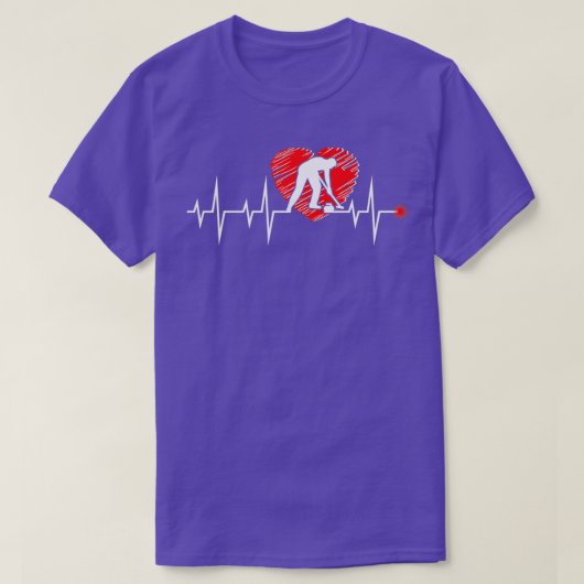 カーリングは私のハートビート Tシャツ (デザイン正面)
