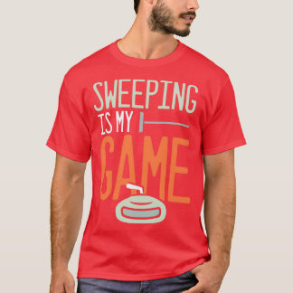 カーリングアイスウィンタースポーツスウィーパースウィープニングカーラー Tシャツ