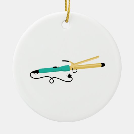 カーリングアイロン セラミックオーナメント (正面)