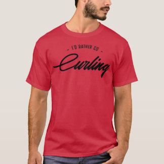 カーリングアスリートエッセンシャルクラシックTシャツTシャツ Tシャツ