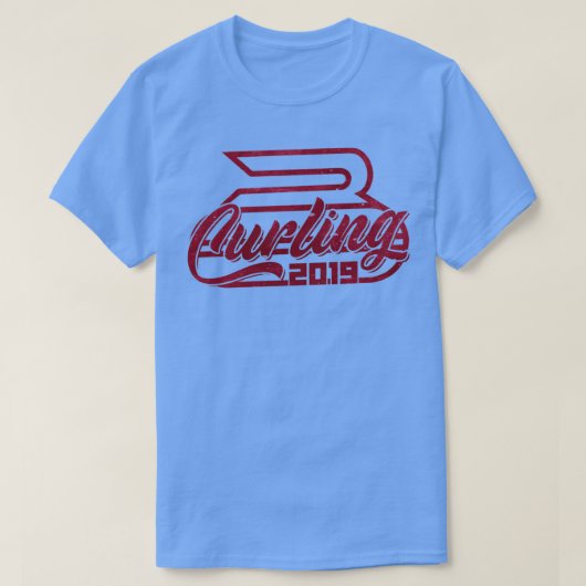 カーリングウィンタースポーツカーラーゲームアイススポーツギフト Tシャツ (デザイン正面)