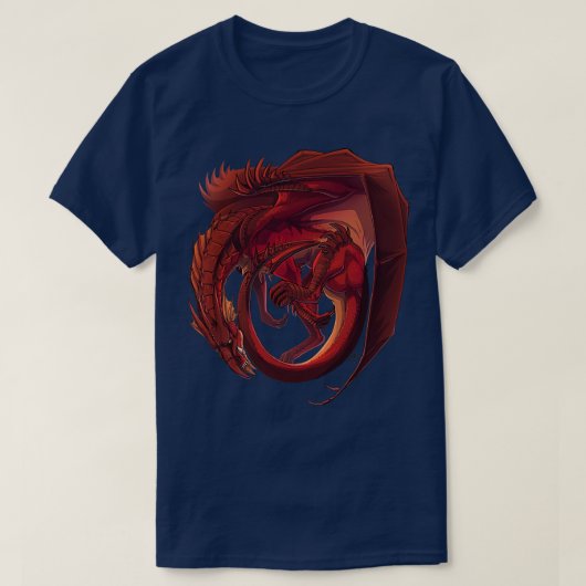 カーリングウェルシュドラゴン Tシャツ (デザイン正面)