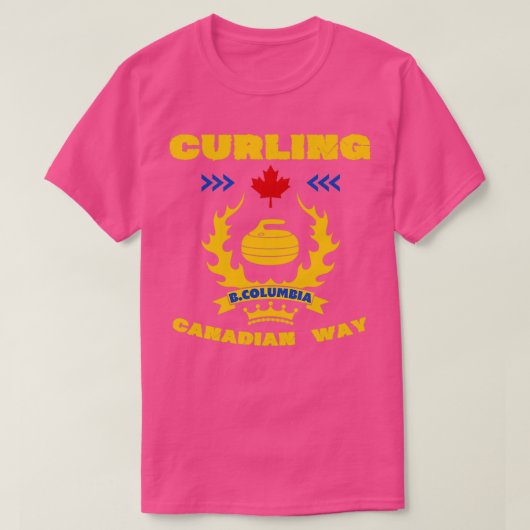 カーリングカナダウェイBコロンビア Tシャツ (デザイン正面)