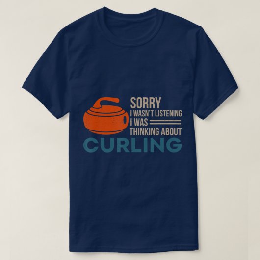 カーリングカーラーブルーム精密スポーツリンクリンク Tシャツ (デザイン正面)