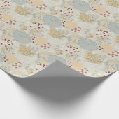 カーリングガーデンを表示するパターン ラッピングペーパー (角)