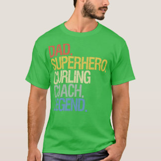 カーリングコーチパパ Tシャツ
