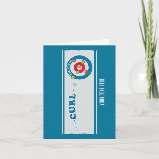 カーリングシートカーリングストーン カード (正面)