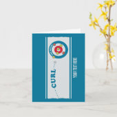 カーリングシートカーリングストーン カード (黄色い花)