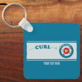カーリングシートカーリングストーン キーホルダー (正面)