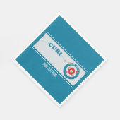 カーリングシートカーリングストーン スタンダードランチョンナプキン (角)